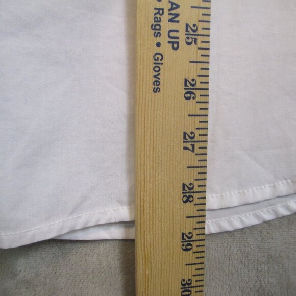 NWT J. Crew Garcon Shirt Womens 18 White Organic Cotton Button Up Long Sleeves - Picture 13 of 13